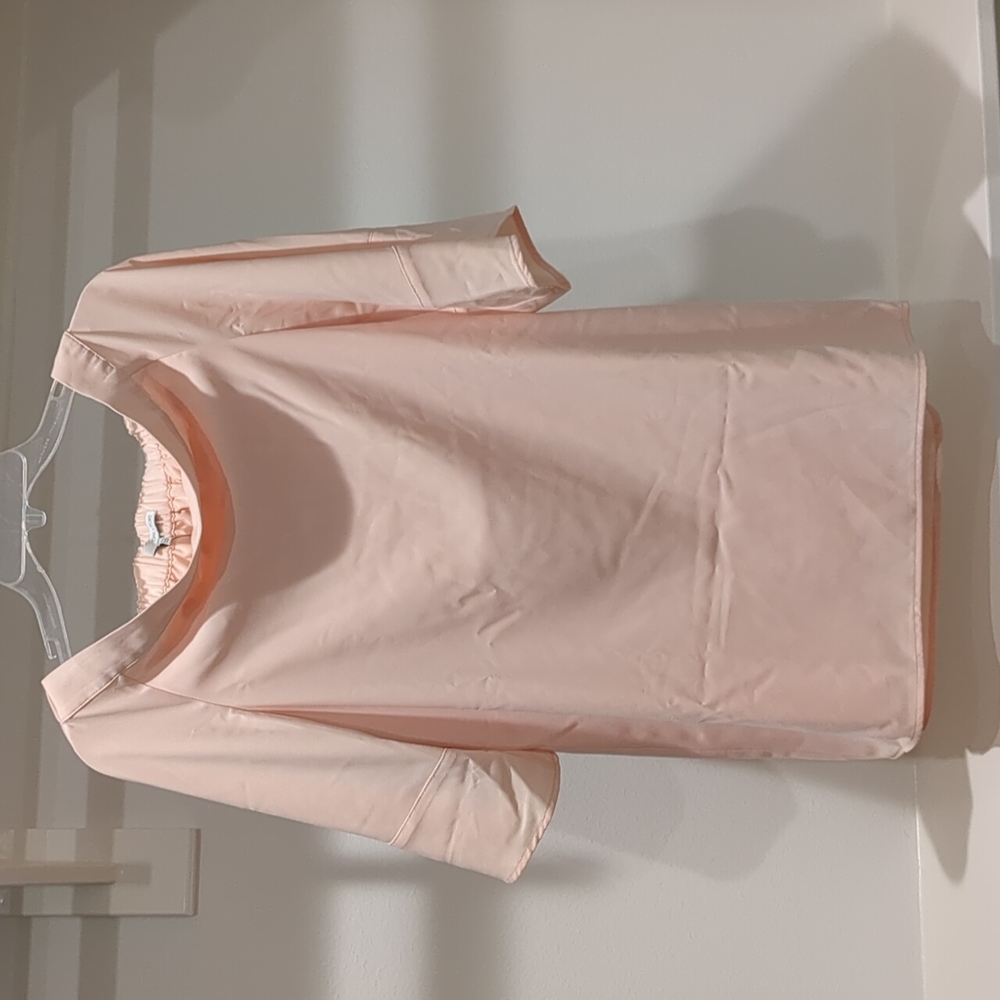 Oak and Fort off the shoulder peach top